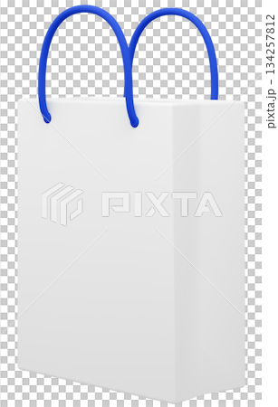 3D素材_紙袋_青 134257812
