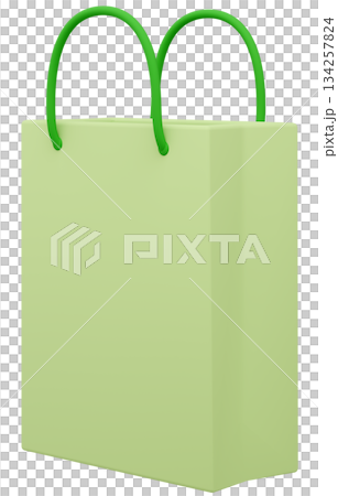 3D紙袋 黃綠色 134257824