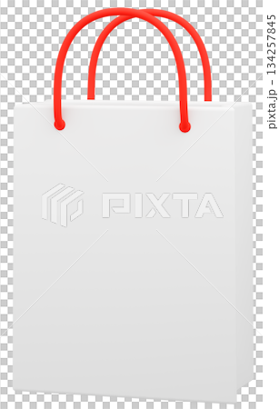 3D材質紙袋_紅色 134257845