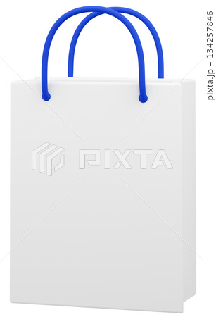 3D素材_紙袋_青 134257846
