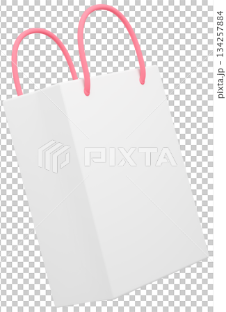 3D材質_粉紅紙袋 3D材質_粉紅紙袋 134257884