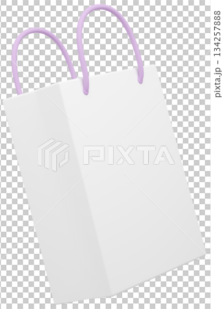 3D材質_紫色紙袋 134257888