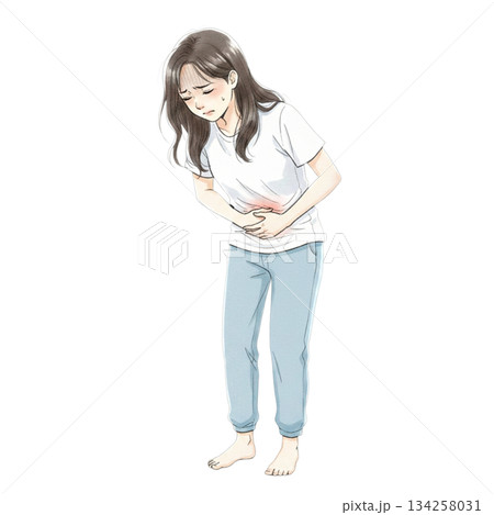 お腹 痛い 腹痛 女性 お腹 痛い 腹痛 女性 134258031