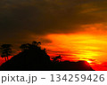 日本一の堂ヶ島の夕日 134259426
