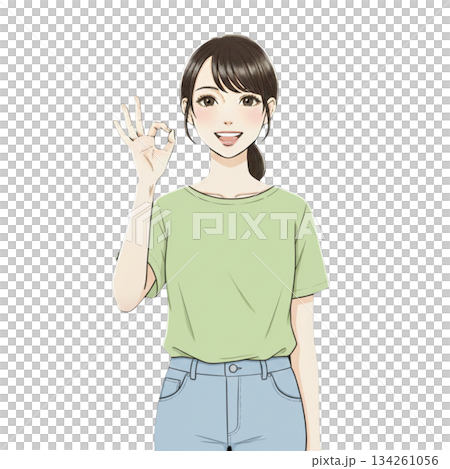 好的，我喜歡。明白了。女性。 134261056