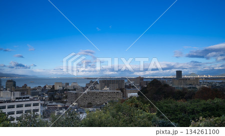 サービスエリア風景琵琶湖 134261100