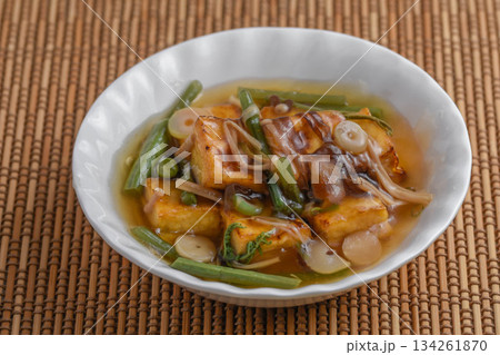 厚揚げの山菜あんかけ 厚揚げの山菜あんかけ 134261870