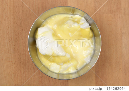 Dessert in Metal Bowl Dessert in Metal Bowl 134262964