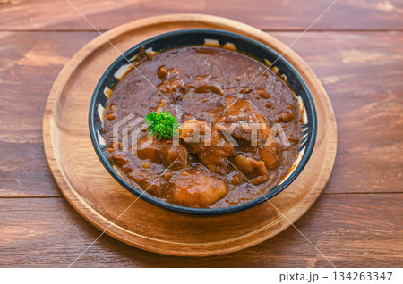 手作り牛すじカレー 134263347