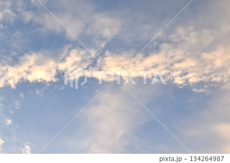 cloud spreading on twilight sunset sky in evening   134264987