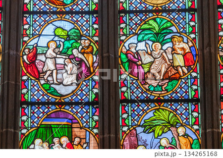 Saint Corentin cathedral, Quimper, finistere, brittany, france Saint Corentin cathedral, Quimper, finistere, brittany, france 134265168