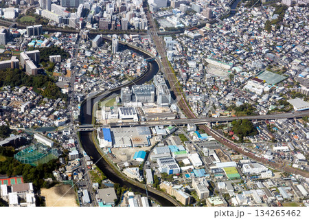 神奈川県藤沢市川名付近を空撮 神奈川県藤沢市川名付近を空撮 134265462