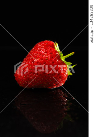 A close up of a red strawberry 134265839