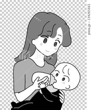 Baby drinking milk Baby drinking milk 134265881