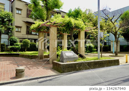南海電車粉浜駅近くの公園の風景 大阪市住吉区 南海電車粉浜駅近くの公園の風景 大阪市住吉区 134267940