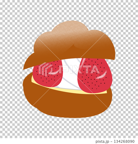 草莓奶油泡芙 草莓奶油泡芙 134268090