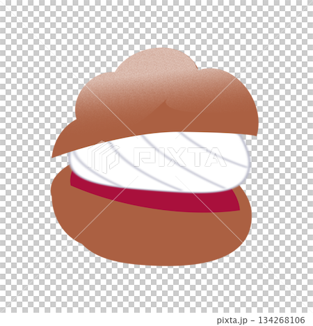 覆盆子鮮奶油泡芙 134268106