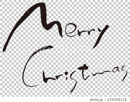 書法作品 矢量圖 聖誕快樂 134268128
