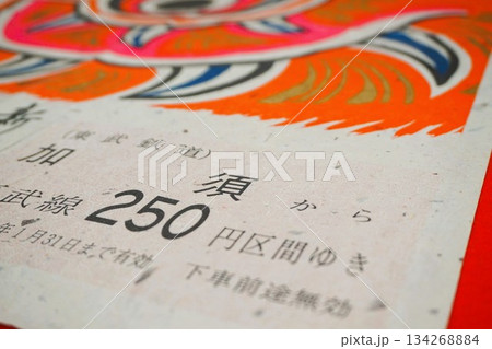 道の駅おがわまち　伝統工芸施設　東武鉄道新春記念切符 134268884