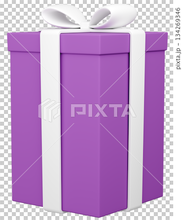 3D 插畫_呈現_紫色 134269346