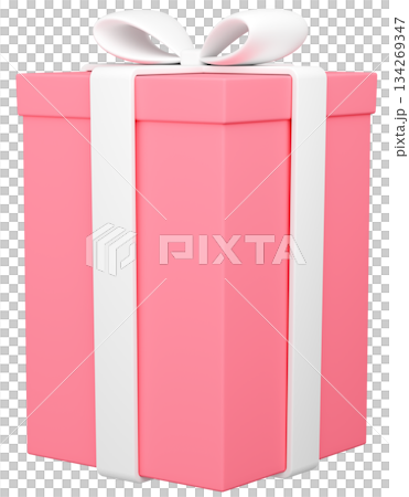 3D 插畫_禮物_粉紅色 134269347