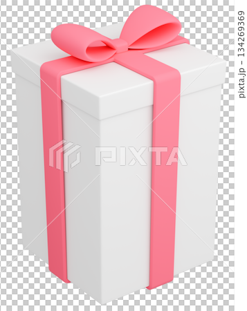 3Dイラスト_プレゼント_ピンク 134269369