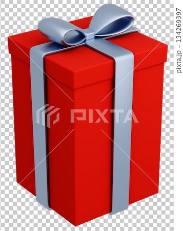 3D 插畫_禮物_紅色 134269397