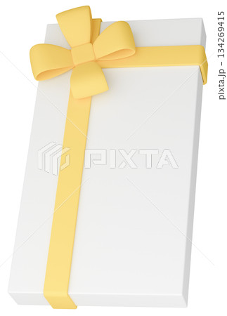 3Dイラスト_プレゼント_黄色 3Dイラスト_プレゼント_黄色 134269415