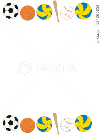 球技のフレーム 134269652