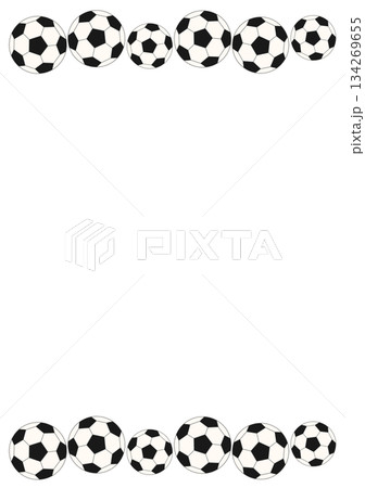 サッカーのフレーム 134269655