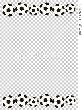 サッカーのフレーム 134269655