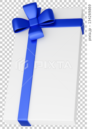 3D illustration_present_blue 3D illustration_present_blue 134269869