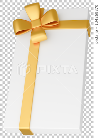 3D illustration_present_yellow 3D illustration_present_yellow 134269870