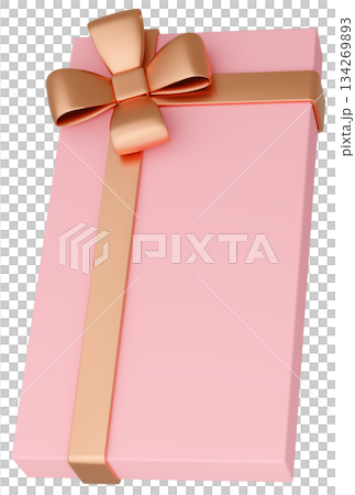 3Dイラスト_プレゼント_ピンク 134269893