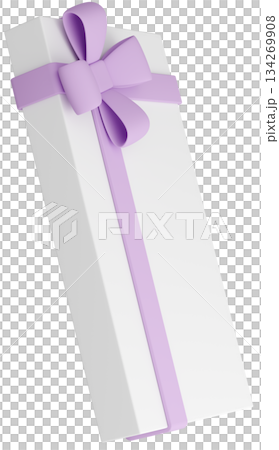 3D illustration_present_purple 134269908
