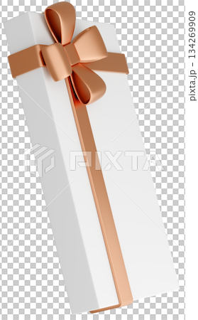 3D illustration_gift_gold 134269909