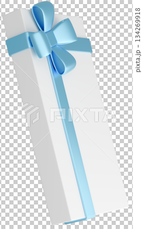 3Dイラスト_プレゼント_水色 134269918