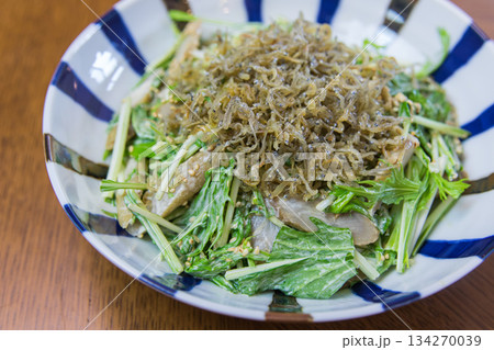 水菜とごぼうのじゃこサラダ 水菜とごぼうのじゃこサラダ 134270039