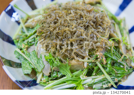 水菜とごぼうのじゃこサラダ 水菜とごぼうのじゃこサラダ 134270041