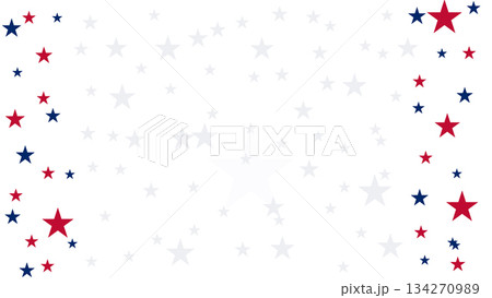 Stars in Red, White, and Blue Fill the Background for a Festive Celebration or Event Designed to Honor National Pride and Unity Stars in Red, White, and Blue Fill the Background for a Festive Celebration or Event Designed to Honor National Pride and Unity 134270989
