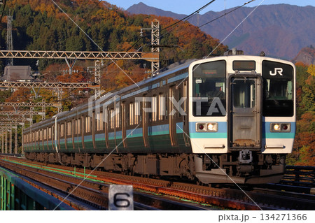 ［CO］紅葉の中央本線211系電車（分割編成：高尾⇔松本） 134271366