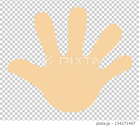 手掌圖示（無文字，空白手掌） 134271407
