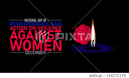 National Day of Remembrance and Action on Violence Against Women Awareness and Tribute 134272178