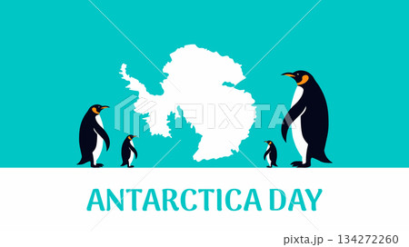 Antarctica Day History, Science, and Exploration design templet 134272260