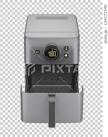 Front view of empty air fryer 134272540