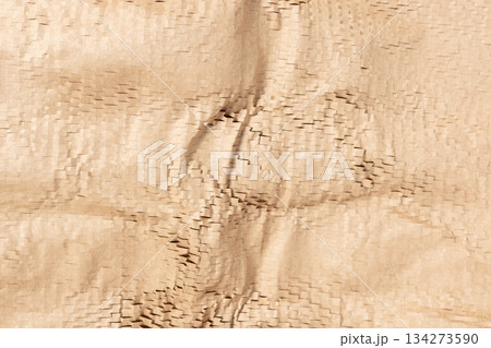 Shredded cardboard packaging abstract background texture. Full frame Shredded cardboard packaging abstract background texture. Full frame 134273590