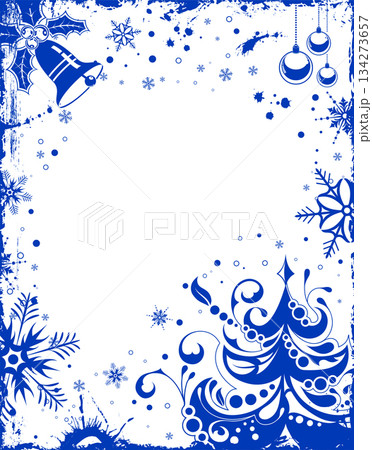 Christmas and New Year Frame 134273657