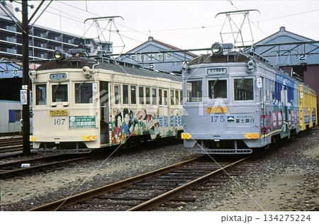 平成7年 阪堺電車　モ161型　阪堺電気軌道　大和川車両区　大阪府　記録写真 134275224