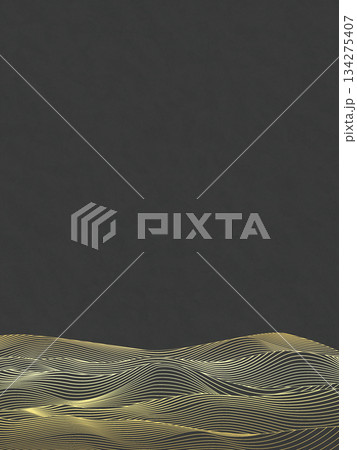 波の模様をデザインした背景 波の模様をデザインした背景 134275407