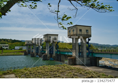 荒瀬橋　可動堰 134275477